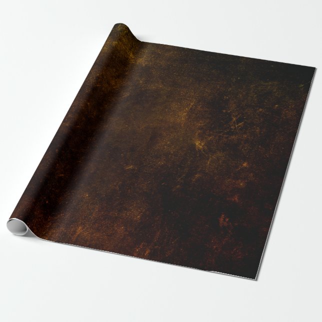 Brown grunge background, artistic dark texture, de wrapping paper (Unrolled)