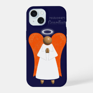Brown Guardian Angel (double-sided) iPhone 15 Case