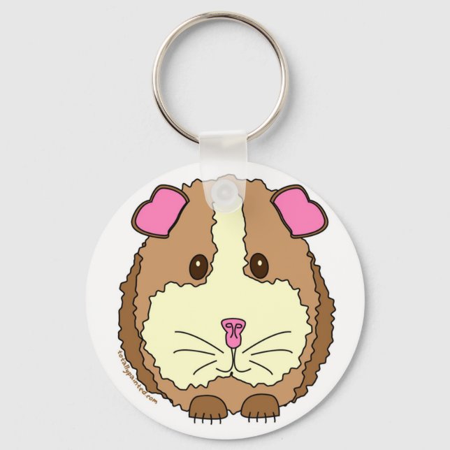 Brown Guinea Pig Key Ring (Front)