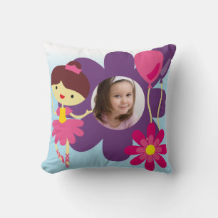 Brown Hair Ballerina Pillow