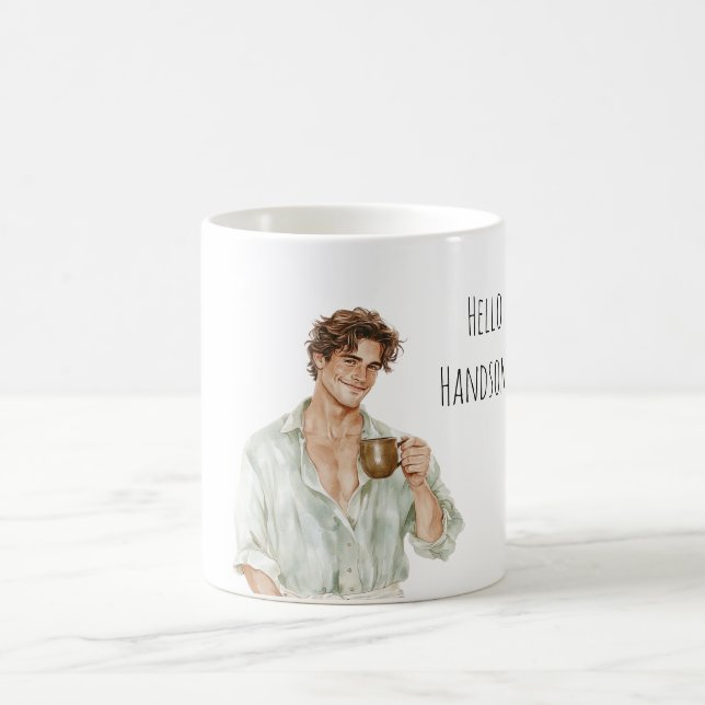 Brown Hair Man Cup (Center)