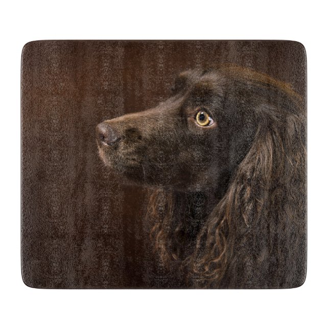 Brown-Haired Dog Cutting Board (Front)