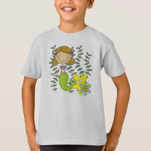 Brown Haired Mermaid T-Shirt