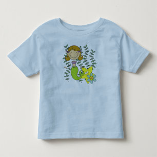 Brown Haired Mermaid Toddler T-Shirt