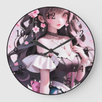 Brown Haired Mermaid With Pink Flowers in Her Hair