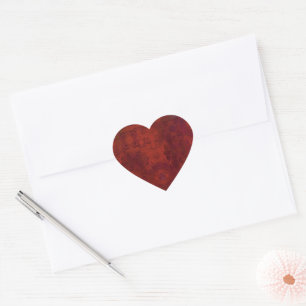brown heart sticker