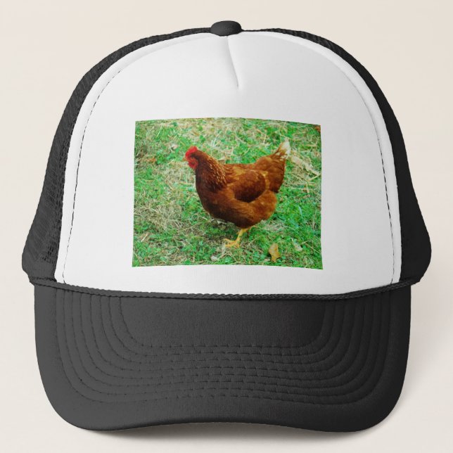 Brown Hen Trucker Hat (Front)