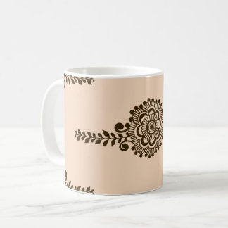 Brown Henna Tattoo - Brown Mehendi Motifs Coffee Mug