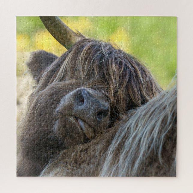 Brown Highland Cow Jigsaw Puzzle (Vertical)