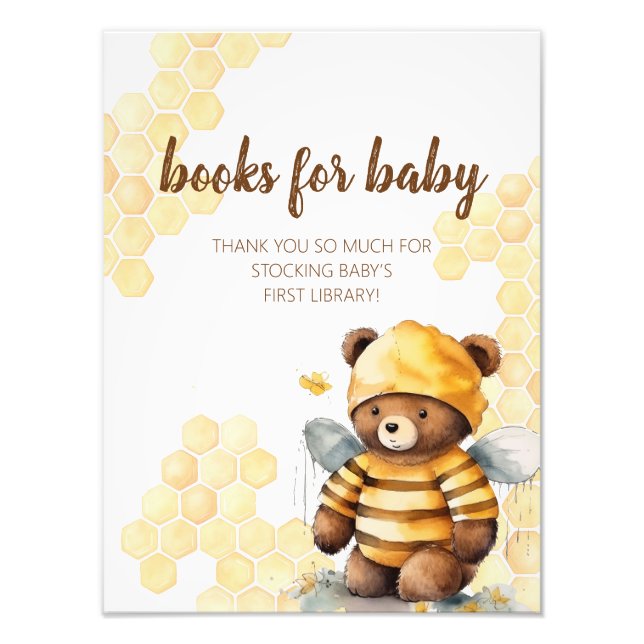 Brown honey teddy bear books for baby Poster (Front)
