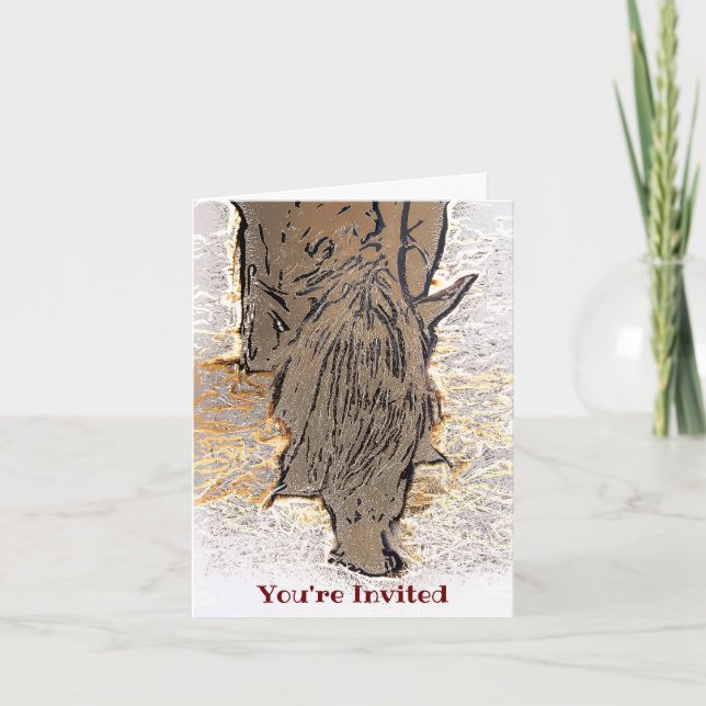 BROWN HORSE INVITATION (Front)