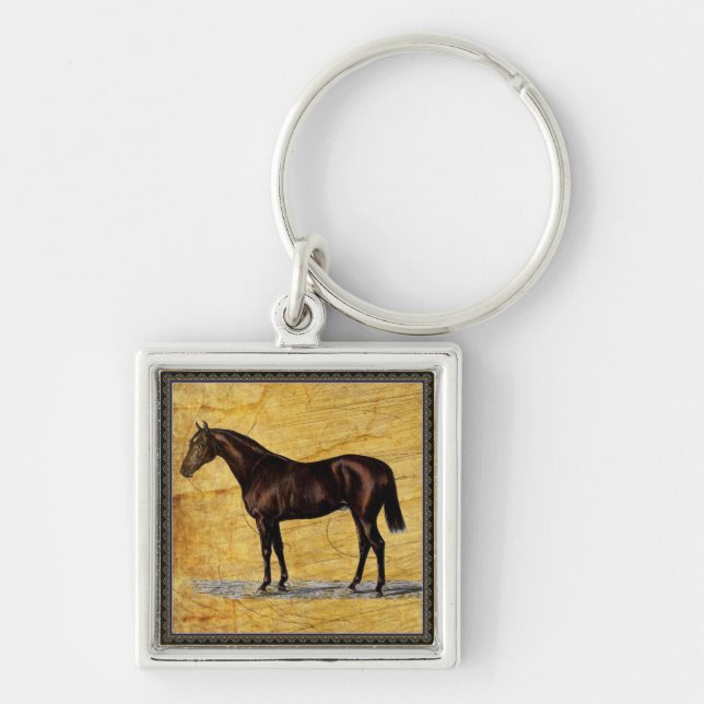 Brown Horse Key Ring (Front)