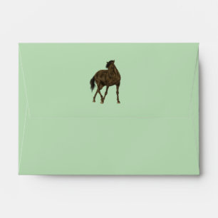 Brown Horse Pastel Envelope