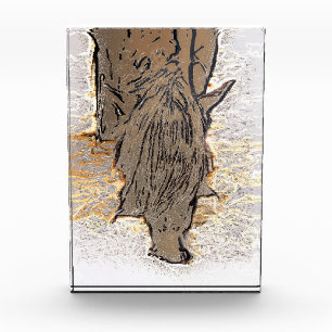 BROWN HORSE PHOTO BLOCK