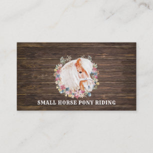 Brown Horse Pony Ride Walk Breed Farm Business Card