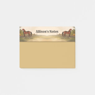Brown Horse Post-it Notes