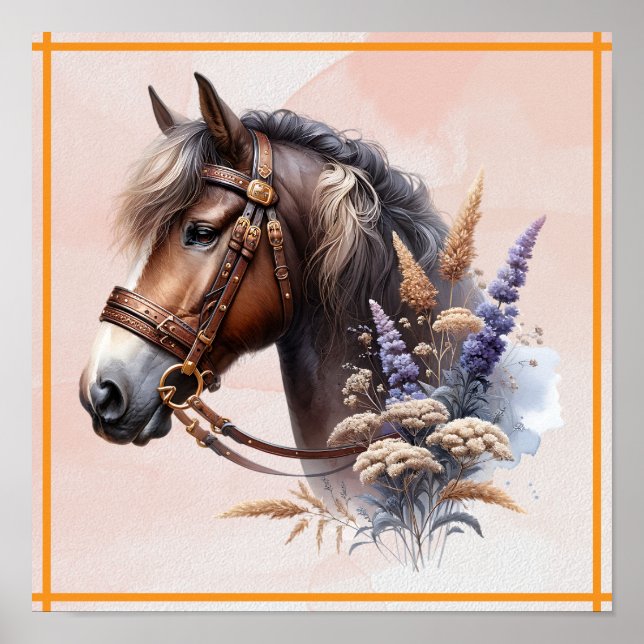 Brown Horse Poster (Front)