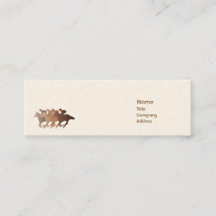 Brown Horse - Skinny Mini Business Card