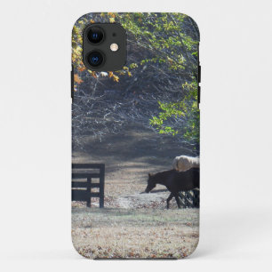 Brown Horse walking through Fence Case-Mate iPhone Case