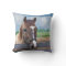 Brown Horse with Bridle Throw Pillow