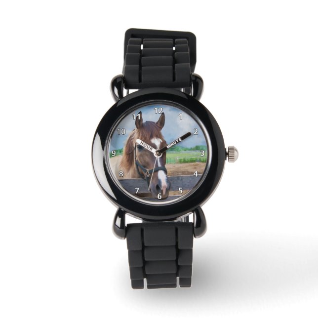 Brown Horse with Halter Watch (Front)