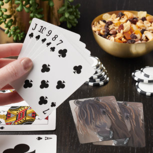 Brown Horse with Messy Hair Playing Cards