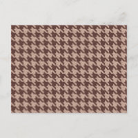 Brown Houndstooth Preppy Classic Pattern Blank Car
