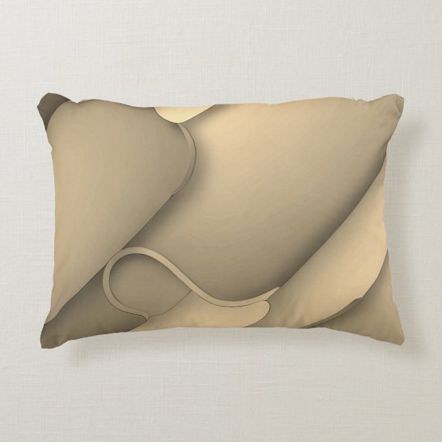 Brown Hues Modern Art  Decorative Cushion (Front)