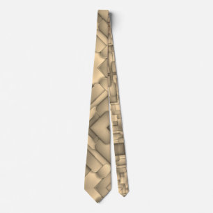 Brown Hues Modern Art Tie