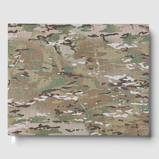 Brown Hunting Camo Pattern Guest Book