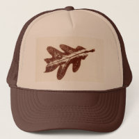 Brown insect damaged autumn white oak leaf print