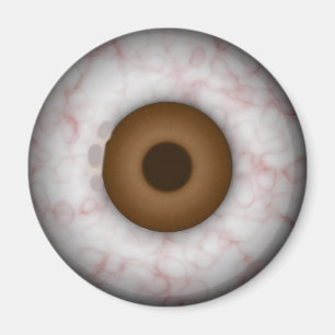Brown Iris Eyeball  Magnet