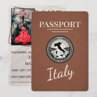Brown Italy Passport