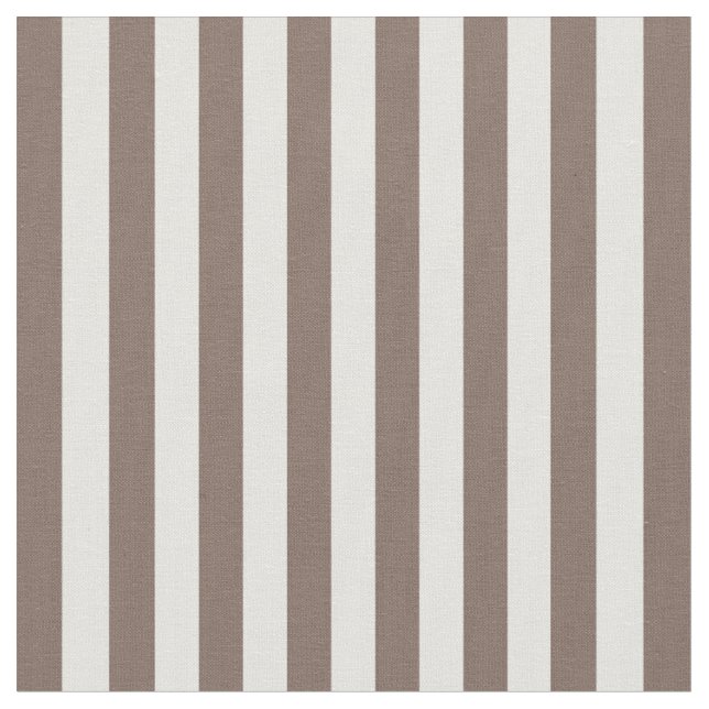 Brown & Ivory Stripes Fabric (Close Up)
