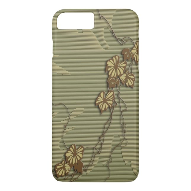 Brown ivy and grape leaf Case-Mate iPhone case (Back)