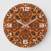 Brown Kaleidoscope Mandala Pattern 