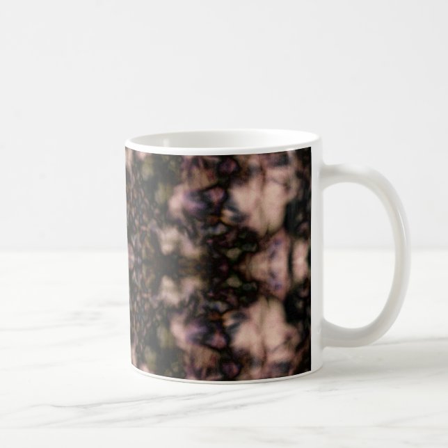 Brown kaleidoscope pattern coffee mug (Right)