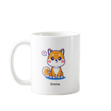 Brown Kawaii Shiba Inu Dog Personalized