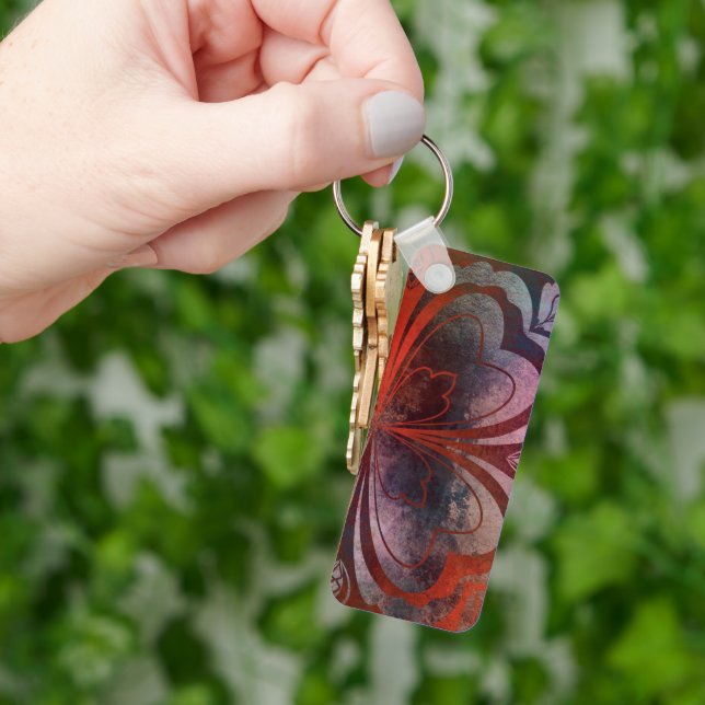 brown key ring (Hand)