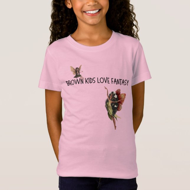 Brown Kids Love Fantasy T-Shirt (Front)