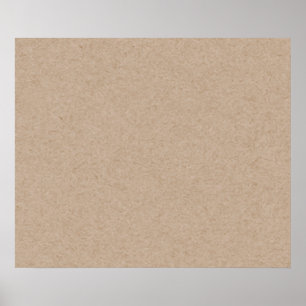 Brown Kraft Paper Background Printed Poster