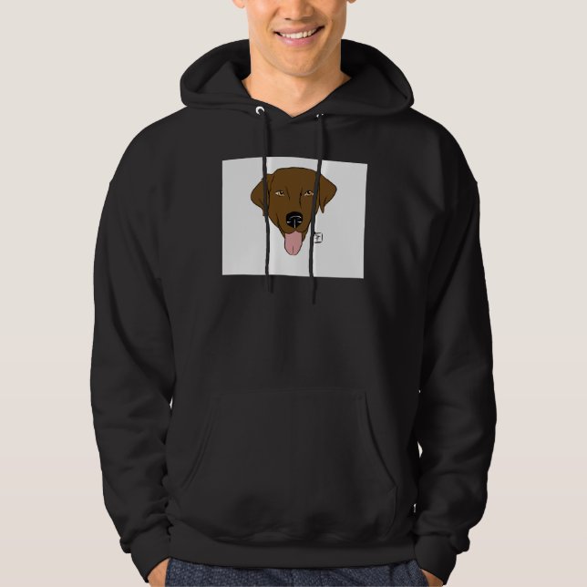 Brown Lab Scoop Hoodie (Front)