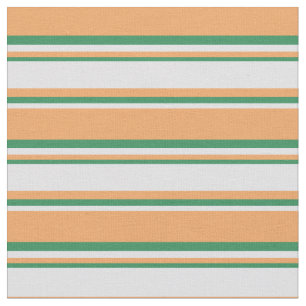 Brown, Lavender, and Sea Green Coloured Stripes Fabric
