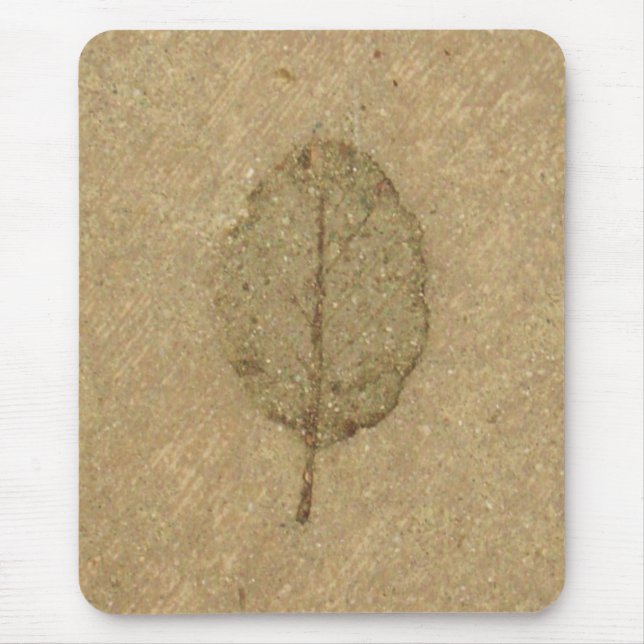Brown Leaf fossil Mouse Pad (Front)