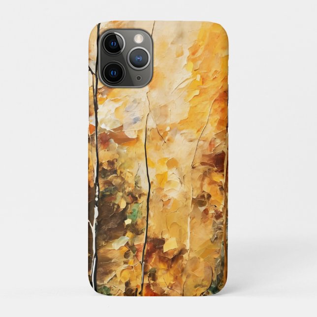 Brown Leaf  Nature Serenity Abstract Art Case-Mate iPhone Case (Back)