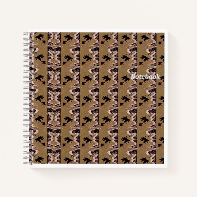 Brown Leafs Spiral Notebook (Front)
