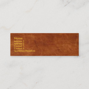 Brown Leather Business Card