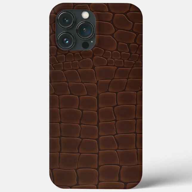 Brown Leather  Case-Mate iPhone Case (Back)