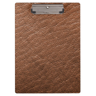 Brown leather  clipboard