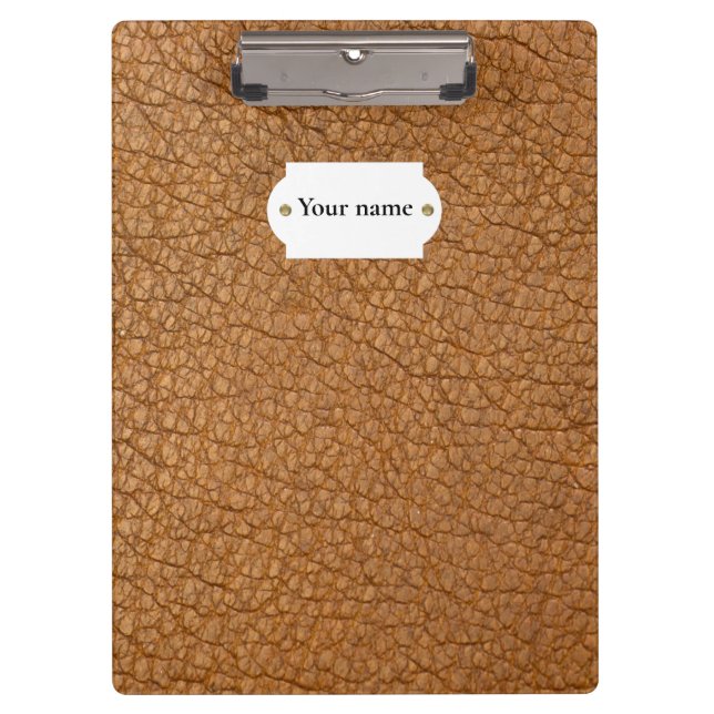 Brown leather clipboard (Front)